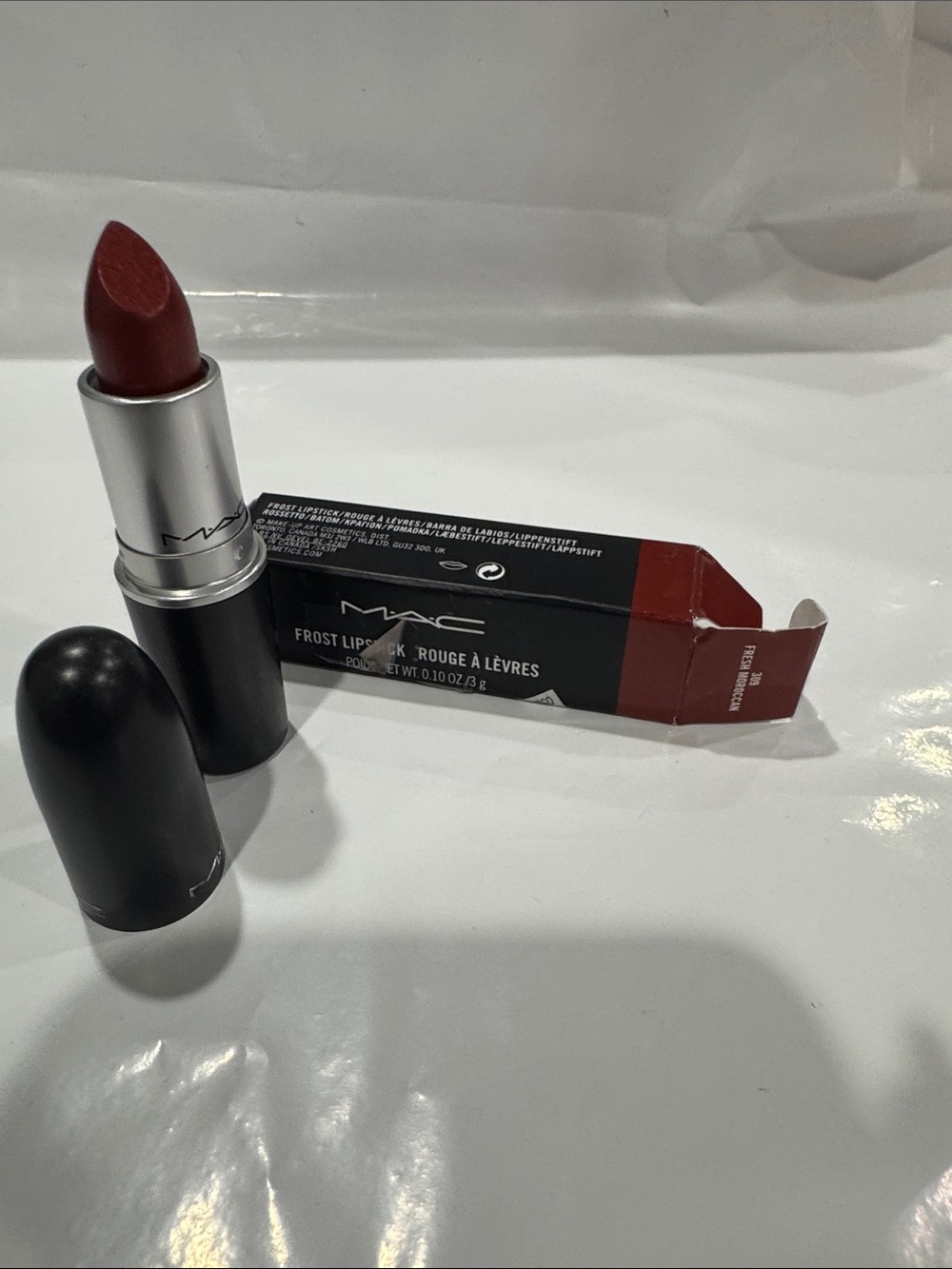 MAC Cosmetics Frost Lipstick - Deep Berry Red 309 fresh Moroccan